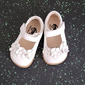 Gently worn white dressy/ play shoes